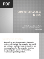 2-Computer System, Disk Operating System (DOS)