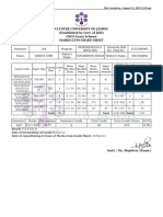 Cluster University of Jammu (Established by Govt. of J&K) CBCS Exam Scheme Marks-Cum-Grade-Sheet