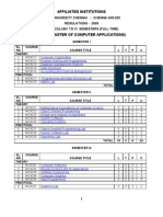 MCA Syllabus Regulation 2009 Anna University