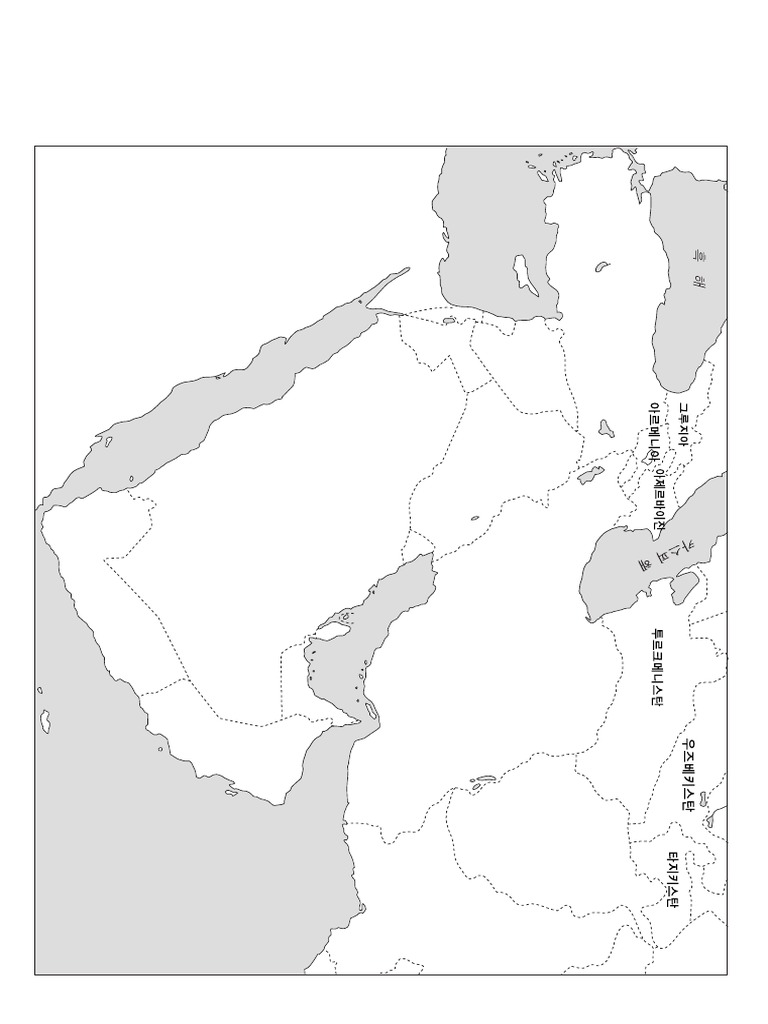 Blank Map of Western Asia PDF