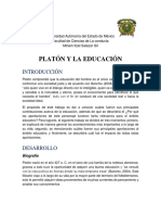 PLATON Y LA EDUCACION