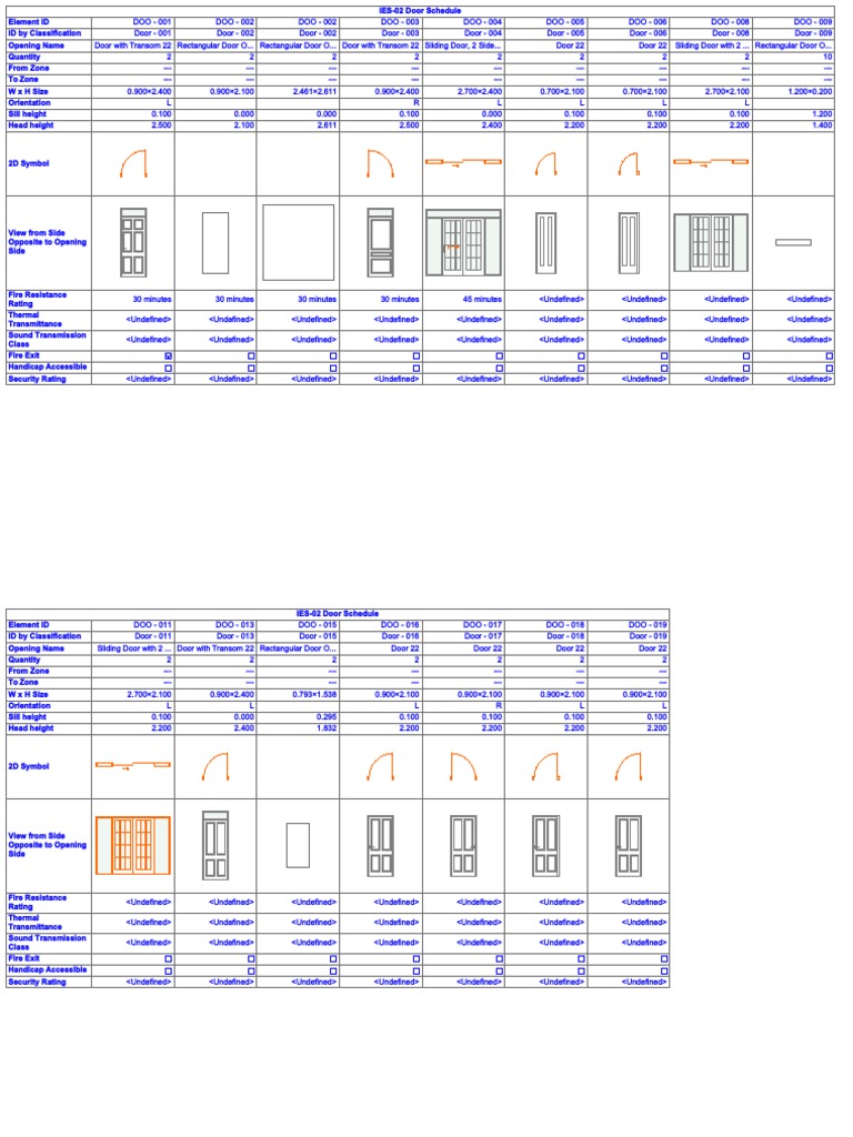 IES-03 Door Schedule | PDF