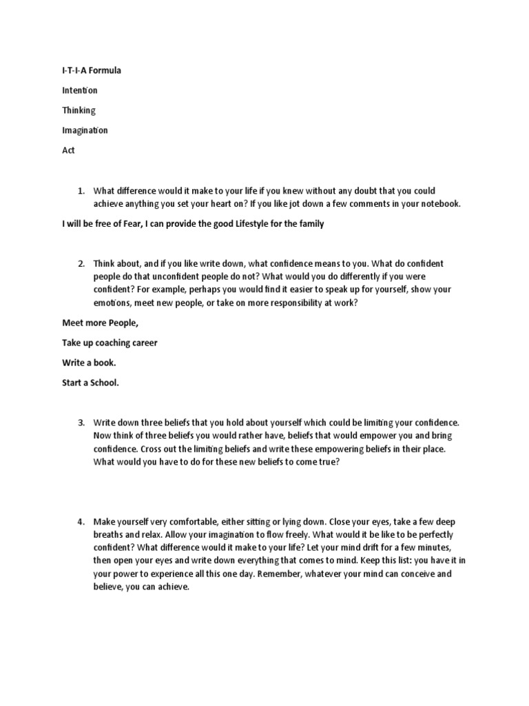 365 Steps To Self Confidence | PDF