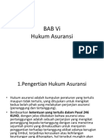 BAB VI Hukum Asuransi