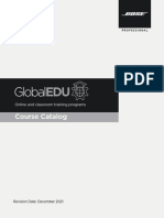 Bose Pro Globaledu Course Catalog