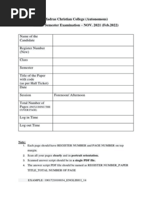Cover Page