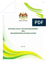 4 - National Policy On The Development and Implemntation of Regulations