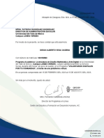 Carta de Termino y Evaluacion de Desempeño