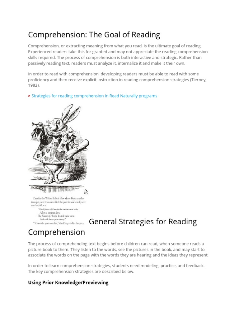 Reading Comprehension | PDF