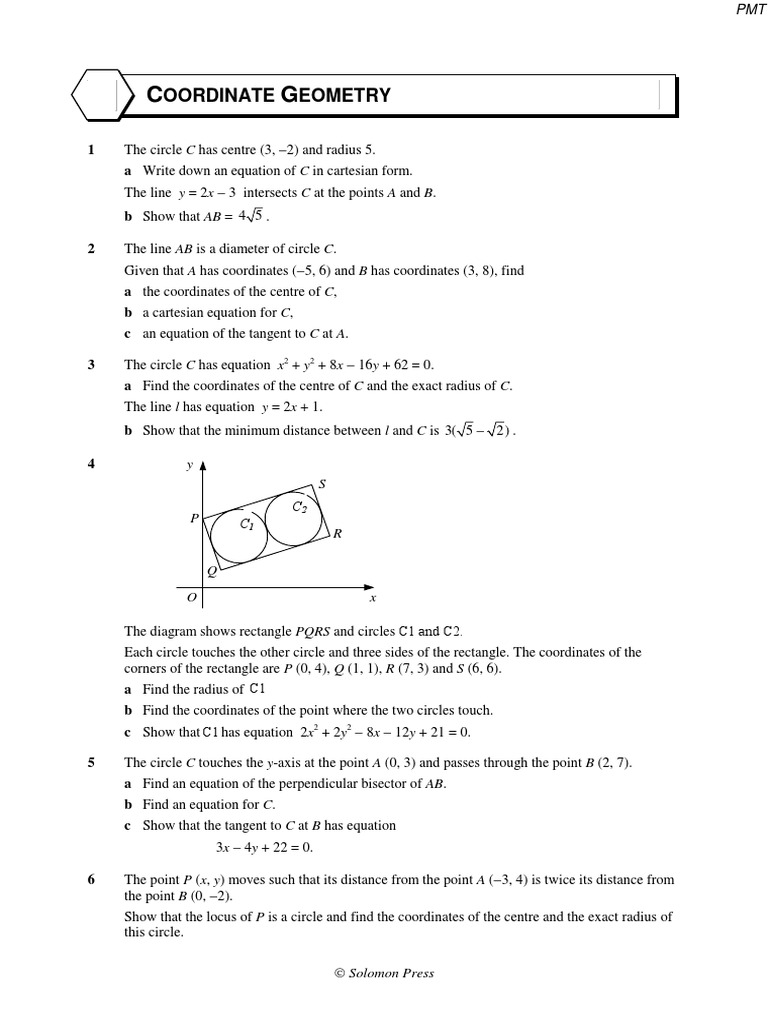 Circle Geometry and Equations | PDF | Circle | Equations