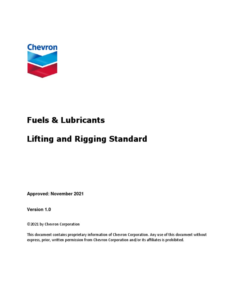 Lifting and Rigging Standards Overview | PDF | Technology & Engineering