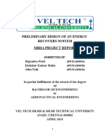 Preliminary Design of An Energy Recovery System