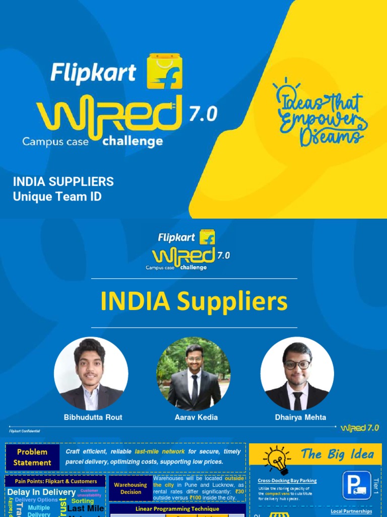 India Suppliers Flipkart Wired Round 2 Pdf Economies Business