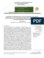 Contribution of Mobile Banking On Customer Satisfaction in Commercial Banks in Rwanda, Case Study of Banque Popularie Du Rwanda PLC, Part of Atlas Mara/ Headquarters (2016 - 2020)