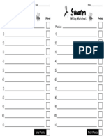 Swarm Writing Worksheet