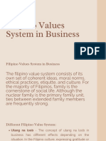 Filipino Values System in Business