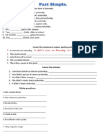 Past Simple Worksheet