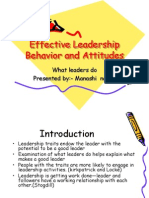 Leadership Behavior and Attitudes