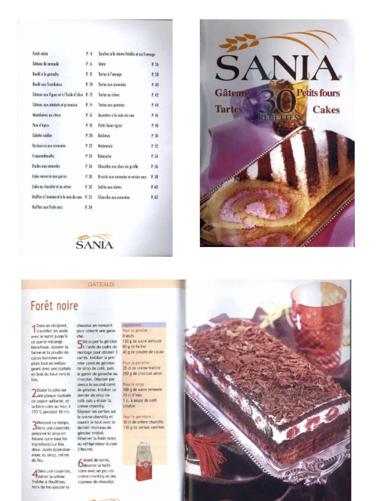 Gâteaux, Petits Fours, Tartes Et Cakes | PDF | Desserts | Produits de ...