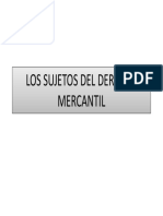 Los Sujetos Del Derecho Mercantil