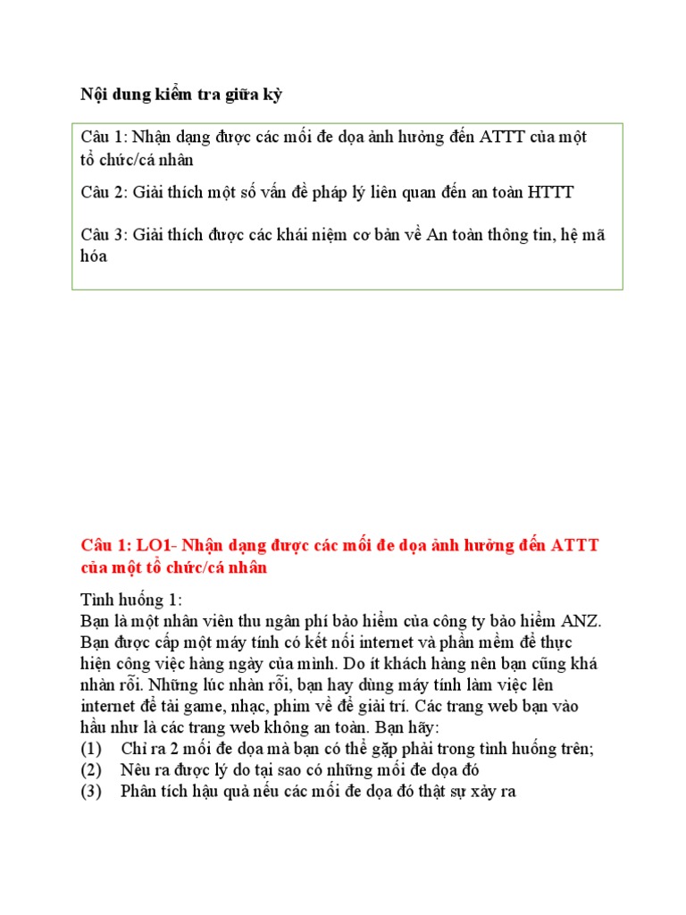 So N N I Dung Attt (1) - GK | PDF