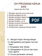 Contoh Program Kerja Kkn