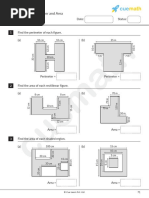 7th Grade Math Worksheet Perimeter and Area