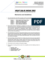 LGU Night Balik Indak 2022 Updated Mechanics and Guidelines