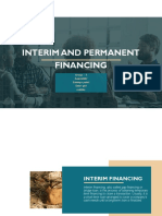 Interim and Permanent Financing