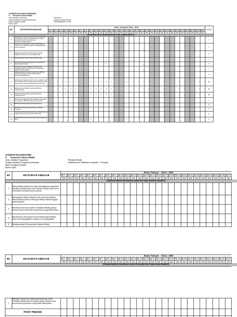 Contoh Logbook Pdf