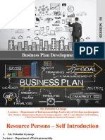 Business Plan Development Session 01