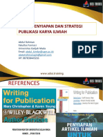 Penyiapan Artikel Dan Publikasi Ke Jurnal Bereputasi-Lengkap