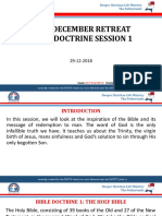 2018.12.retreat - Bible Doctrine Session-1