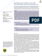 Development and Validation of The Male Post-Coital Affect Scale For Heterosexual Men