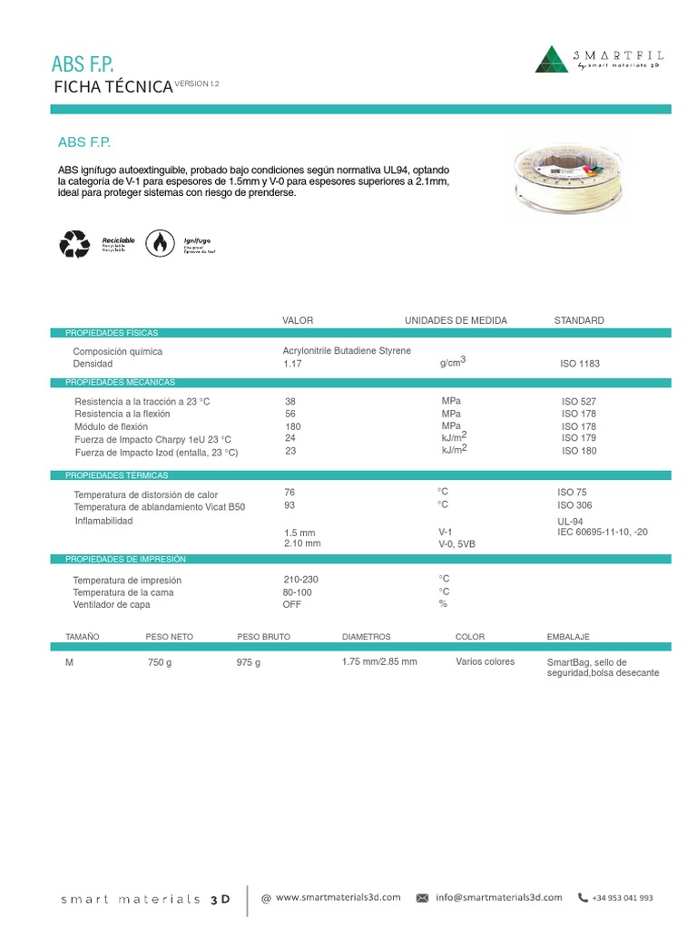 ABS Filament for 3D Printing | PDF