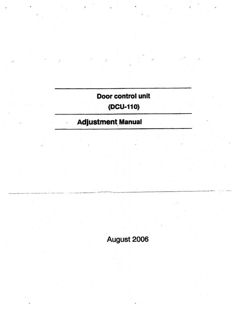 DCU-110 Door Controller | PDF