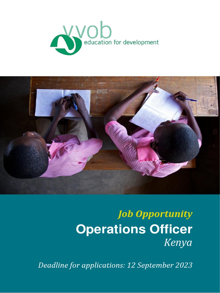 Operations Officer VVOB in Kenya | PDF | Procurement | Logistics