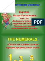 Imya Chislitelnoe The Numerals