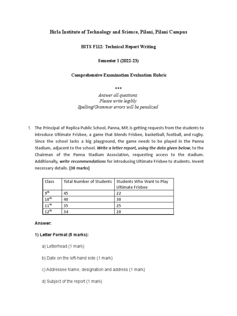 TRW Comprehensive Exam Answer Key - March 2023  PDF  Data  Cognitive 