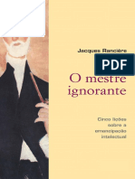 Jacques Rancière - O Mestre Ignorante