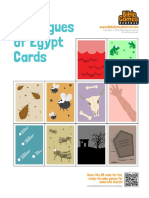 Ten Plagues of Egypt Cards