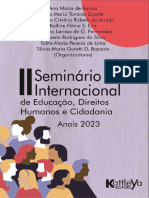 Capítulo - II Seminario Internacional de Educação Direitos Humanos e Cidadania - Anais 2023