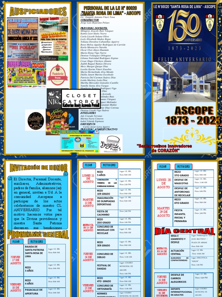Programa Central 2023 | PDF
