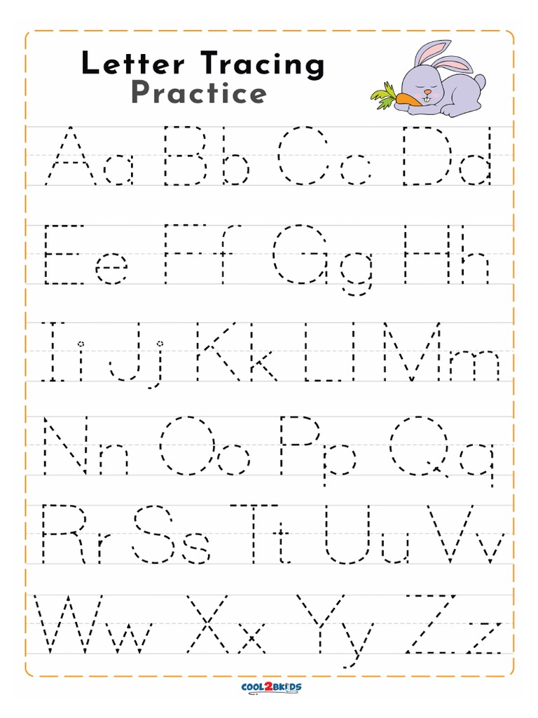 KindergartenLetterTracingWorksheets PDF
