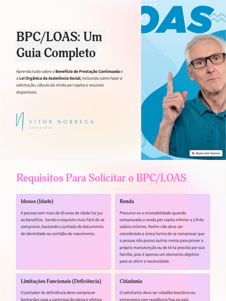 Guia Definitivo BPC - Loas | PDF