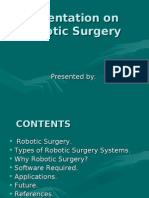 Presentation On Robotic Surgery