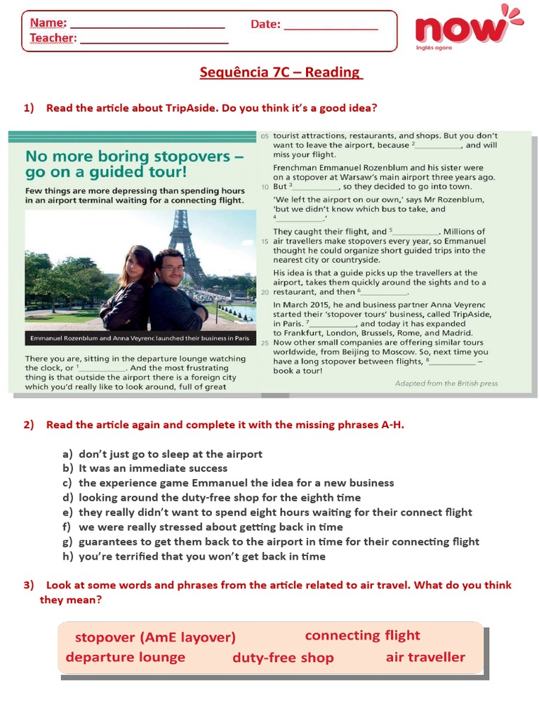 Sequencia 7C - Reading | PDF