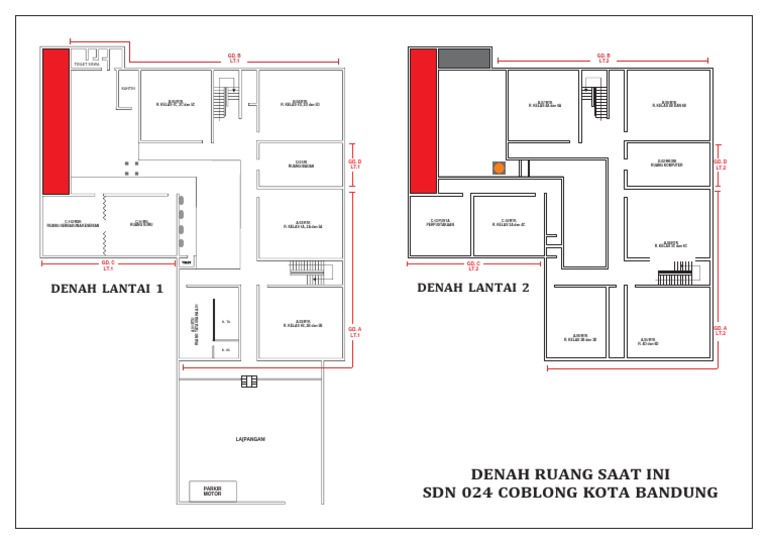 Denah Kelas 3D SDN 024 Coblong | PDF