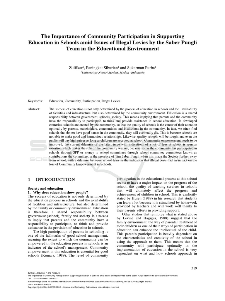 Importance of Community Participation | PDF | Community | Learning