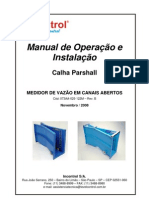 Manual de Operação e Instalação Calha Parshall